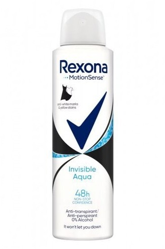 Rexona MotionSense Invisible Aqua Antiperspirant moterims, 150 ml