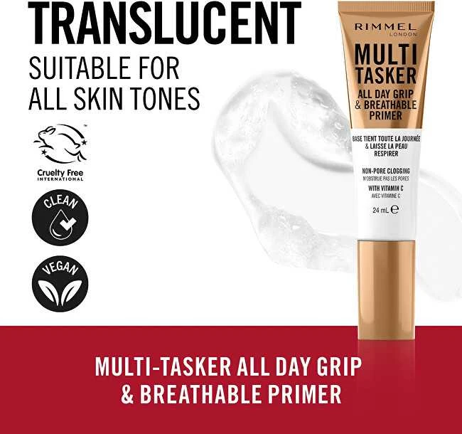 Rimmel London Multi Tasker All Day Grip & Breathable Primer makiažo gruntas
