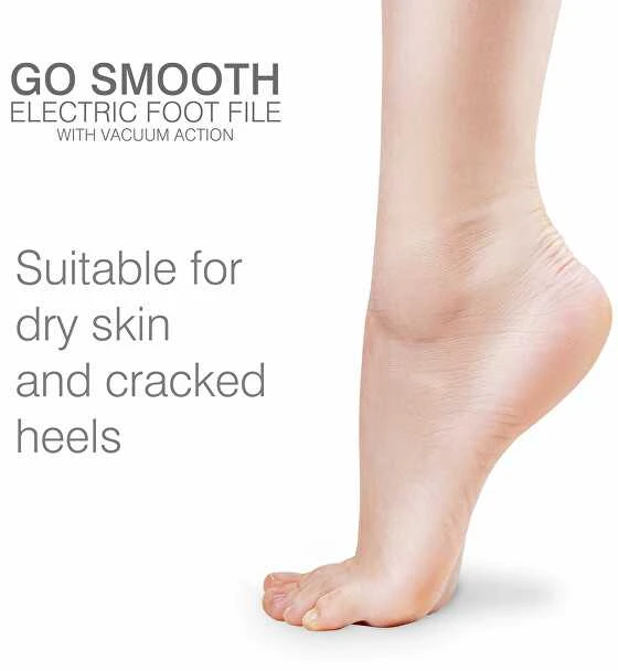 Rio-Beauty Go Smooth electric foot file with vacuum suction kojų nagų priežiūros priemonė Unisex