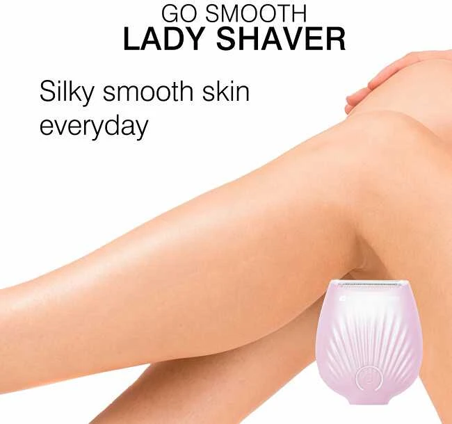 Rio Beauty „Go Smooth Rožinė“ moteriškas kelioninis skustuvas
