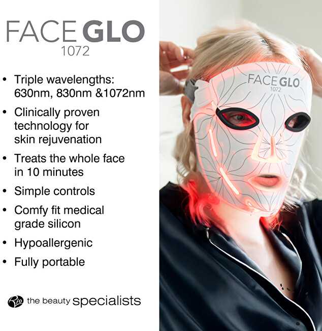 Rio Beauty LED veido kaukė FaceGLO 1072
