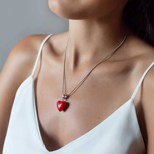 Lampglas Romantiškas karoliai Pure Love su perlų lempos stiklu su 24 karatų auksu NLH1