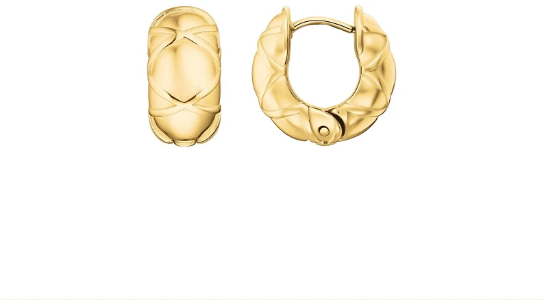 Rosefield Gold-plated hoop earrings Diamond Star JEDHG-J1352