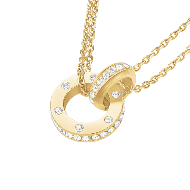 Rosefield Auksu padengtas vėrinys su Swarovski kristalais „Love Connection“ JNLCG-J1315
