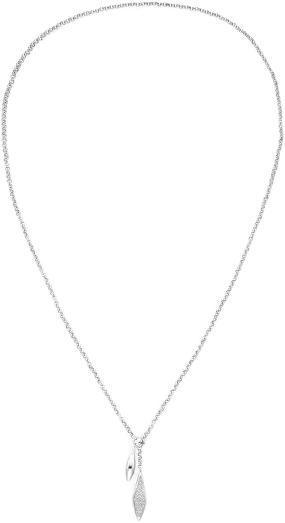Rosefield Steel Flexible Necklace with Pavé Crystals JNPLS-J1234