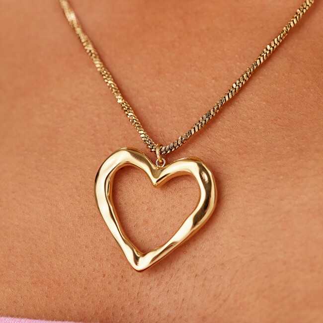 Sagapo Gold-plated pakabukas with heart Emotion SMO02