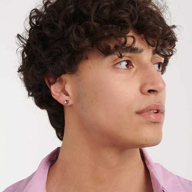 Sagapo Steel single earring Snap SNP24