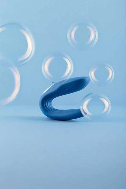 Satisfyer Double Whale Partner Vibratorius poroms valdomas programėle