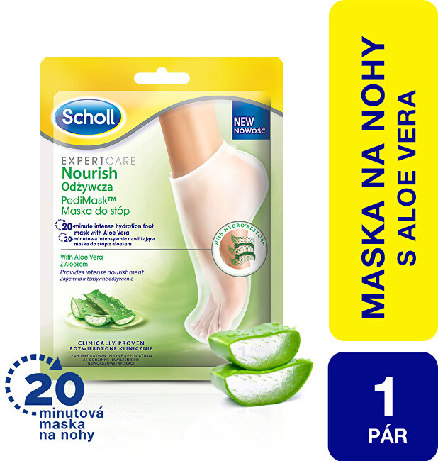 Scholl Expert Care maitininantis Foot Kaukė Aloe Vera