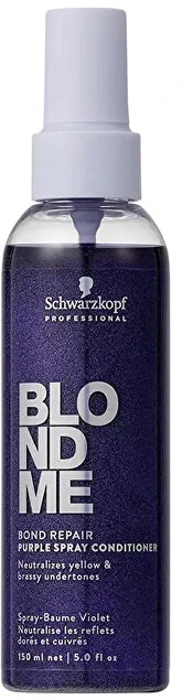 Schwarzkopf Blondme Bond Repair Violetinis kondicionierius purškiklis, 150 ml