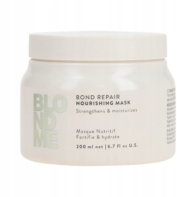 Schwarzkopf Professional BlondMe Bond Repair maitininantis Mask maitinanti kaukė šviesiems plaukams, 200 ml