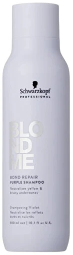 Schwarzkopf Professional BlondMe Bond Repair Violetinė Šampūnas šampūnas šviesiems plaukams, 1000 ml