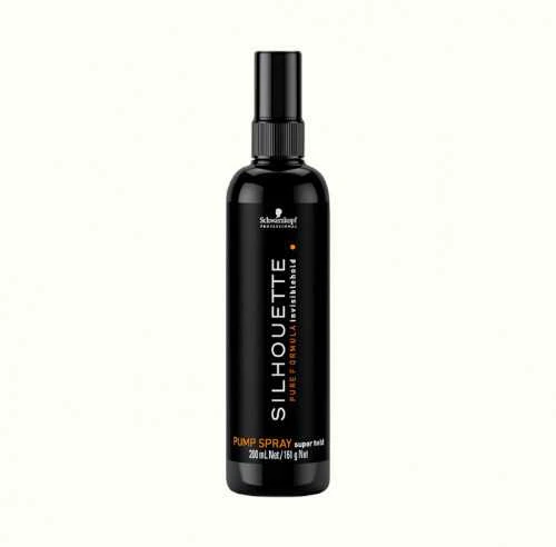 Stiprios fiksacijos neaerozolinis plaukų lakas Schwarzkopf Professional Silhouette pump spray super hold 200 ml