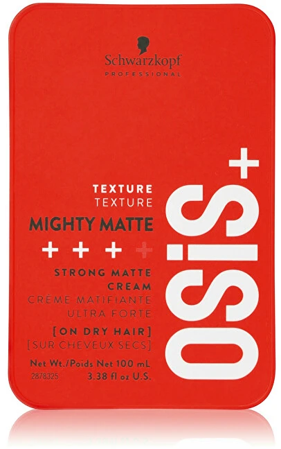 Stiprios fiksacijos plaukų kremas Schwarzkopf Professional OSIS + Mighty Matte 100 ml