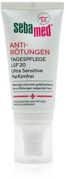 Sebamed Lengvas dieninis kremas SPF 20 nuo paraudimo (dieninis kremas) 50 ml