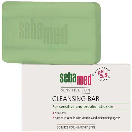 SebaMed jautrios odos valymo baras valomasis muilas