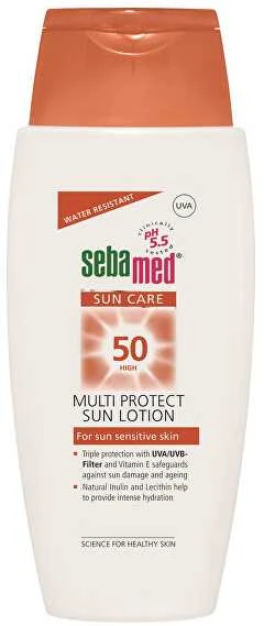 SebaMed įdegio losjonas su SPF 50 nuo saulės (daugiafunkcis apsauginis losjonas nuo saulės), 150 ml, unisex
