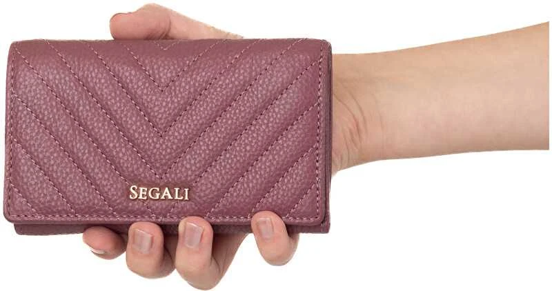 Segali Moteriška odinė piniginė 50512 violetinė