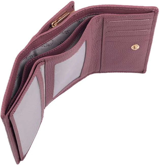 Segali Moteriška odinė piniginė 50512 violetinė