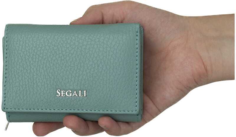Segali Moteriška odinė piniginė 7106 B sage