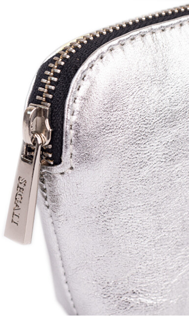 Segali Leather bag etue A4 Sidabrinis