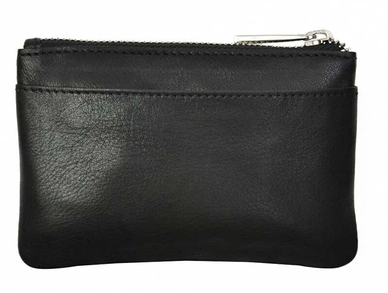 Segali Odinė mini piniginė-raktų pakabukas 7291 A juoda