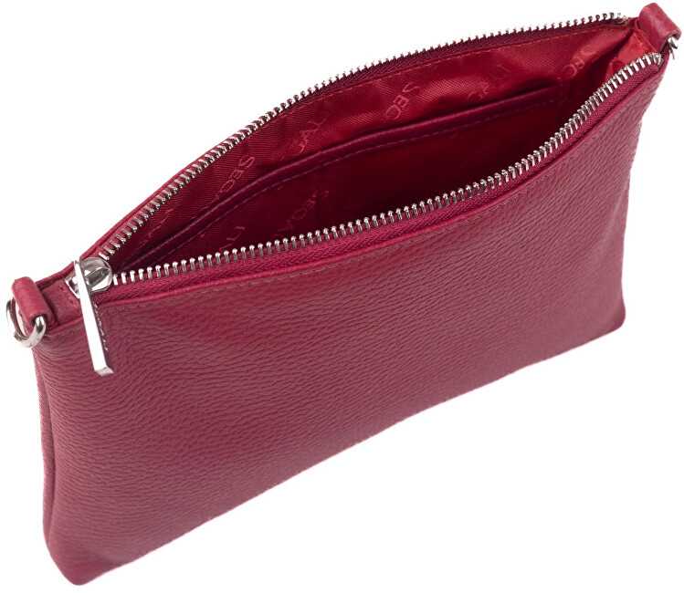 Segali Moterų odinė crossbody rankinė A6C viva magenta