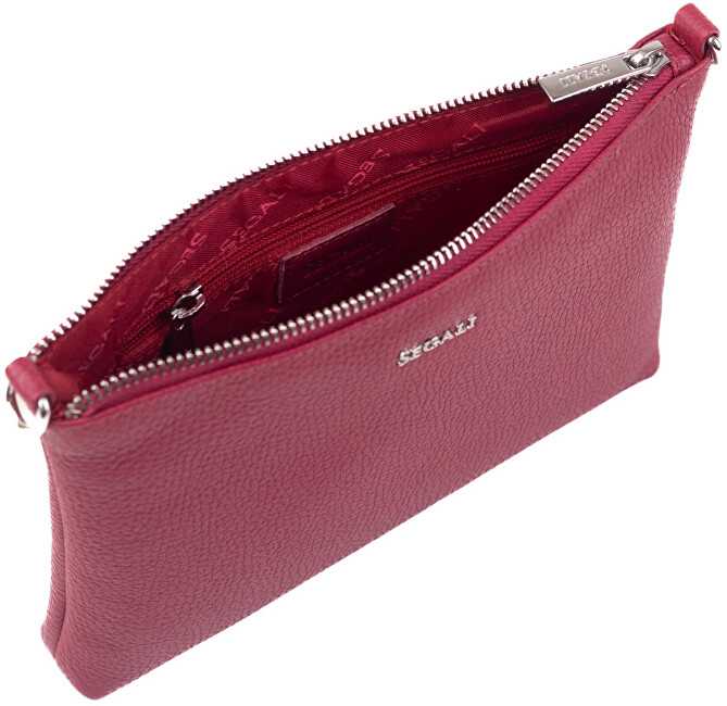 Segali Moterų odinė crossbody rankinė A6C viva magenta