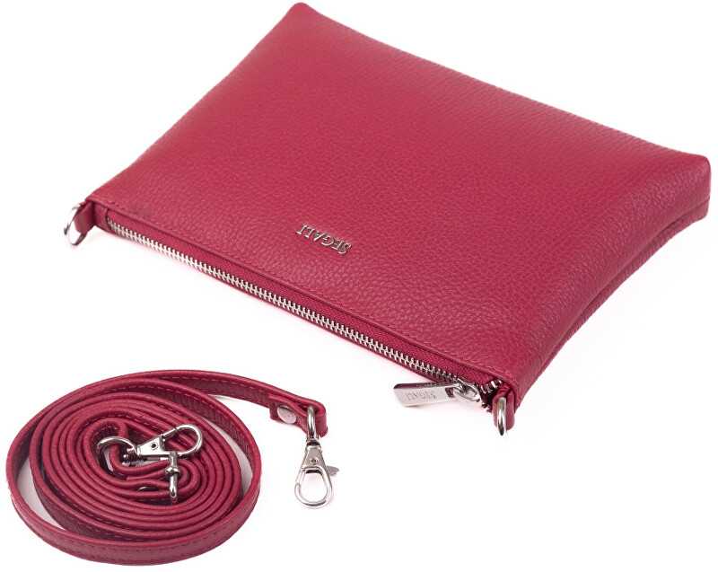 Segali Moterų odinė crossbody rankinė A6C viva magenta