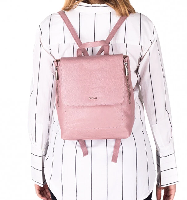 Segali Moteriška odinė kuprinė 9027 Cameo Rose
