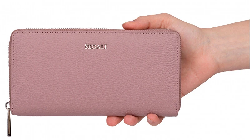 Segali Women´s leather wallet 7395 cameo rose