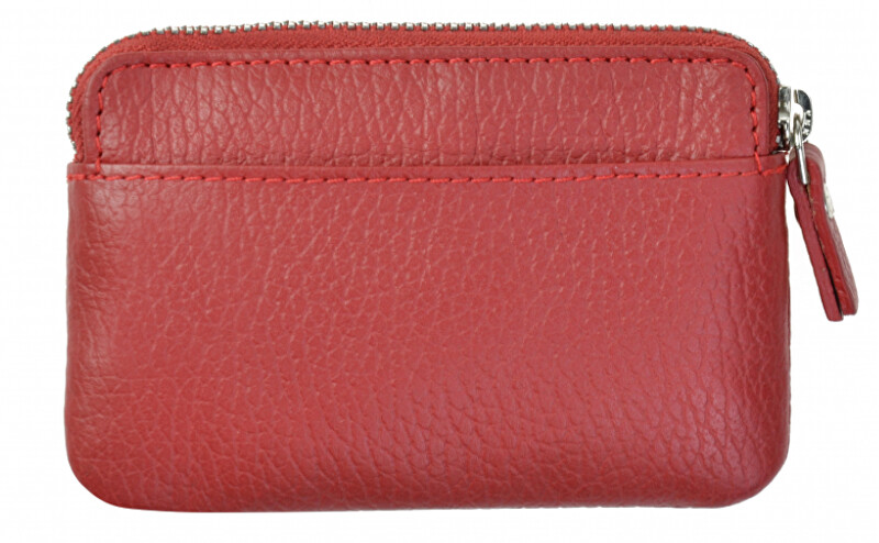 Segali Leather mini wallet-key ring 7483 A red