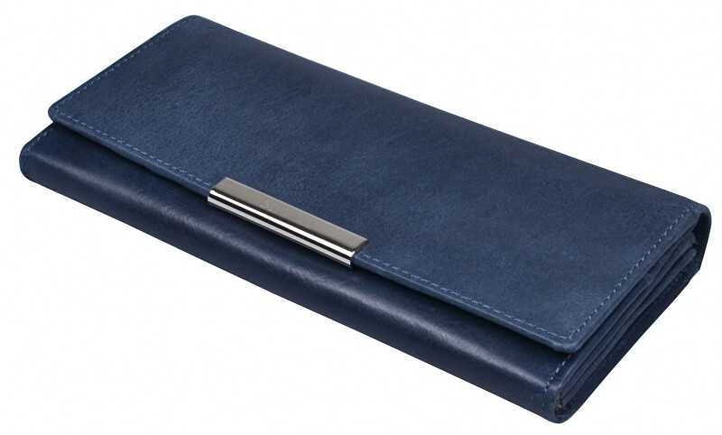 Segali Moteriška odinė piniginė 7066 indigo