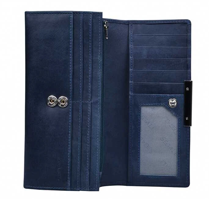Segali Moteriška odinė piniginė 7066 indigo