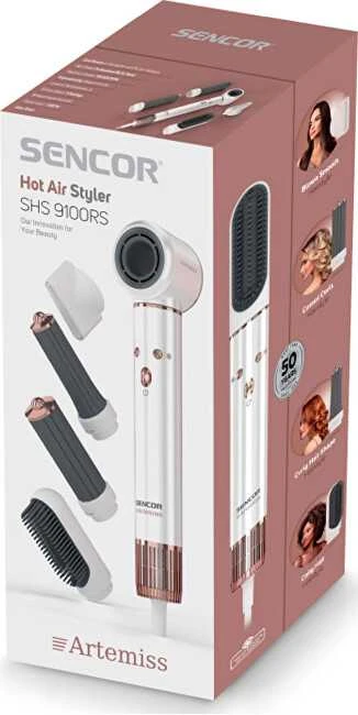 Plaukų džiovintuvas Sencor SHS 9100RS Artemis, balta