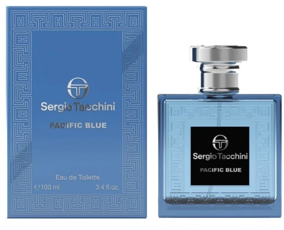 Sergio Tacchini Pacific Mėlyna EDT tualetinis vanduo vyrams, 100 ml
