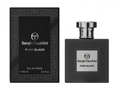 Sergio Tacchini Pure Juodas EDT tualetinis vanduo vyrams, 100 ml