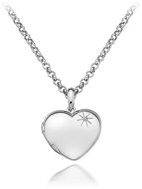 Sidabrinis pakabukas Hot Diamonds DP495 Memoirs Heart Locket