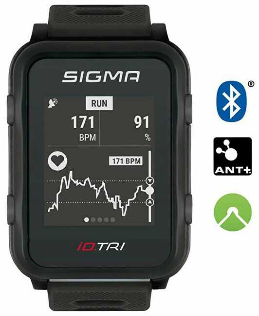 Išmanusis laikrodis Sigma Širdies ritmo monitorius iD.TRI BASIC Juodas 24200