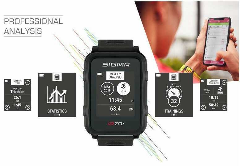 Išmanusis laikrodis Sigma Širdies ritmo monitorius iD.TRI BASIC Juodas 24200