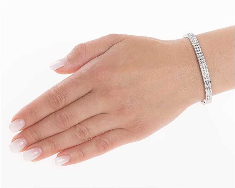 Silvego Andra plieninė apyrankė su Brilliance Zirconia KMM152875