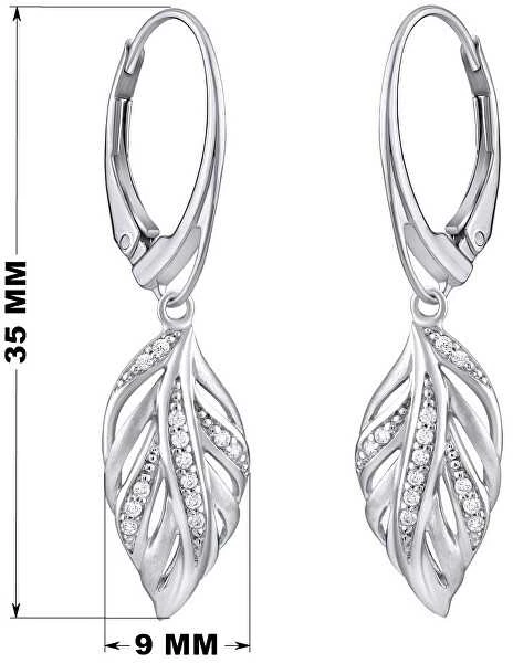Silvego Beautiful sidabrinis auskarai su cirkoniais Eria FW8765X