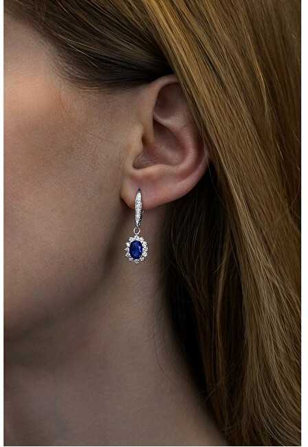 Silvego JJJE766SA Sidabrinis Sapphire Set (Earrings, Pendant)