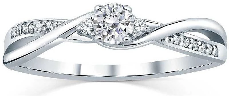 Silvego Sidabrinis žiedas su Swarovski kristalais, dydis: 51 (FNJR085sw)
