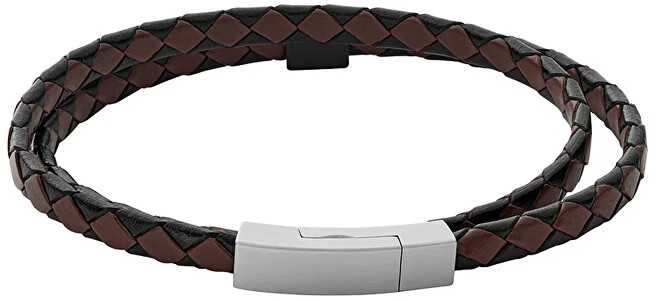 Skagen Double leather bracelet for men Hulsten SKJM0185998