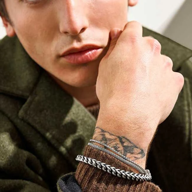 Skagen Double steel bracelet for men Tov Mesh SKJM0235040