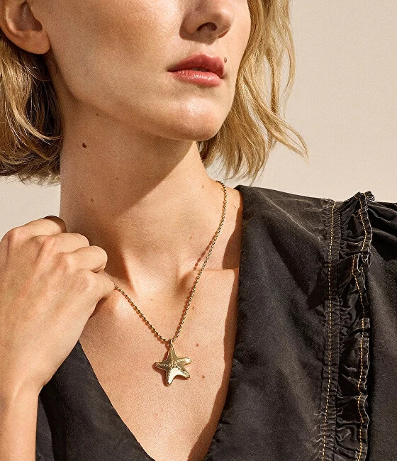Skagen Auksu padengtas vėrinys su Jūrų žvaigždės formos Moderne Ikon SKJ1899710
