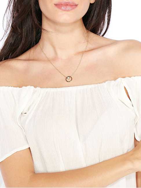 Skagen Moteriškas plieno karoliai su krištolu SKJ0833040