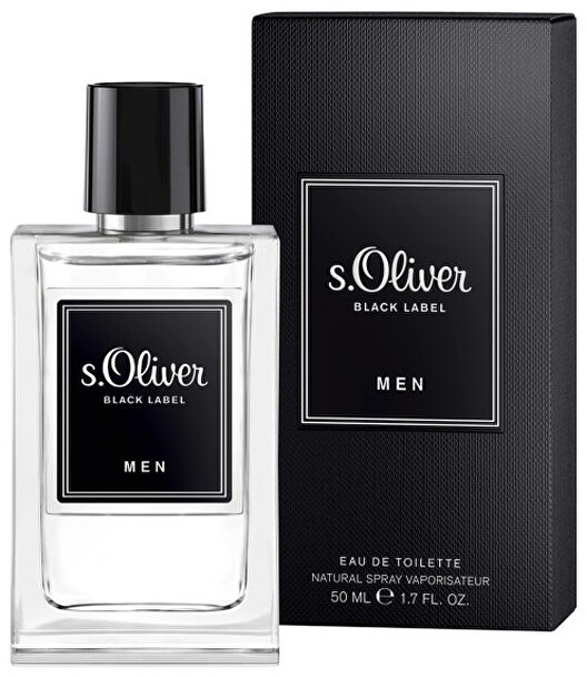 s.Oliver Juodas Label Men EDT tualetinis vanduo vyrams, 30 ml