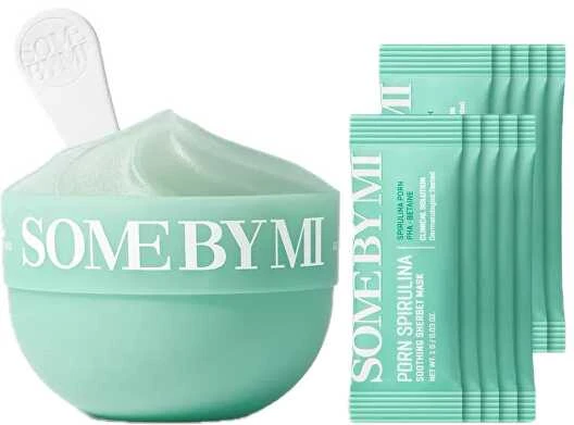 „Some By Mi PDRN Spirulina“ raminamoji šerbeto kaukė 10 x 1 g